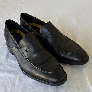 Cole Haan Grand Hawthorne Classic Black Leather Slip-Ons Penny Loafers
